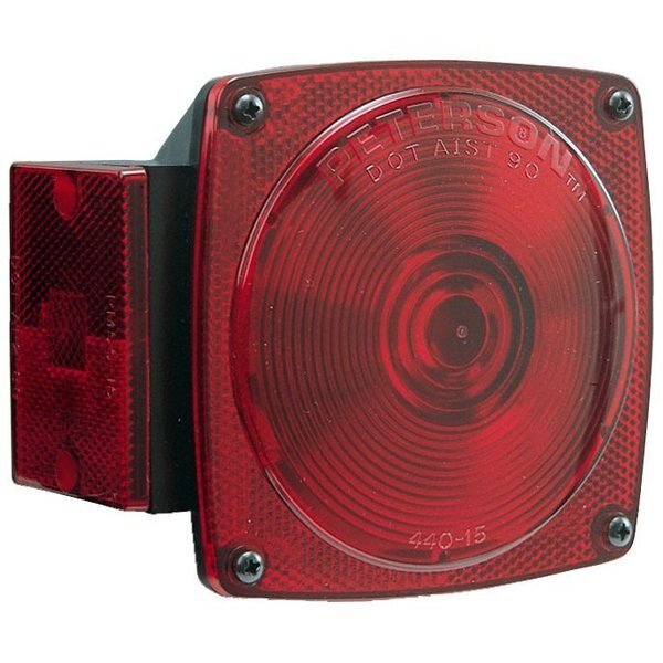UNDER 80IN COMBINATION REAR LIGHT, W/ LICENSE LIGHT, Peterson Manufacturing, Mfr#: M440L